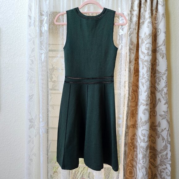 Sandro Paris Green A-Line Sleeveless Dress FR2/US6 - Picture 4 of 10